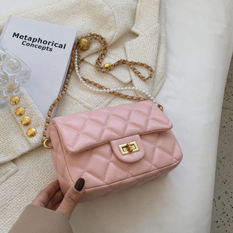 Ielgy Túi Đeo Vai Nhỏ Phong Cách Phương Tây Có Thể Điều Chỉnh Phối Dây Xích Thời Trang Mới