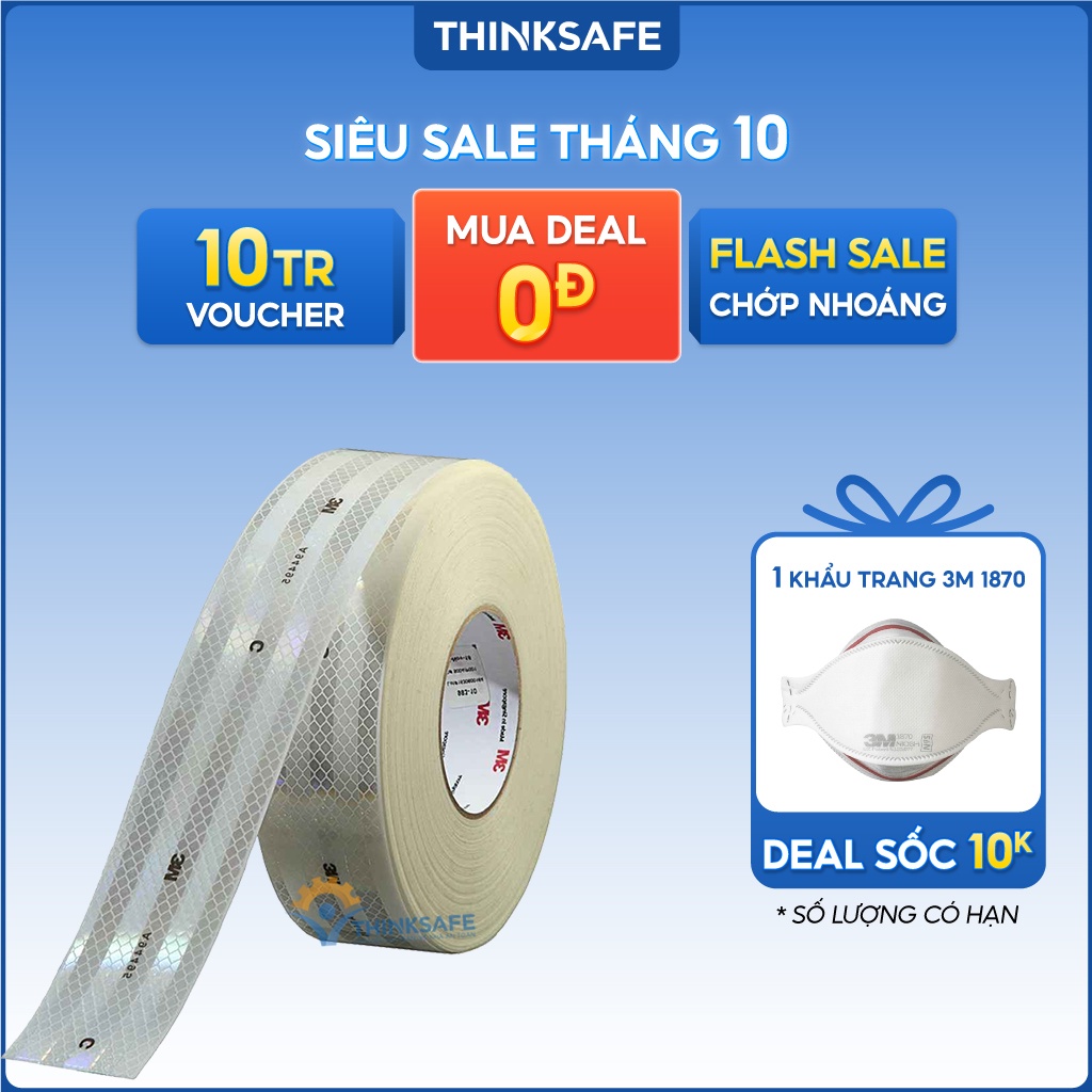 Băng keo phản quang 3m 983, băng dính cấu trúc kim cương, siêu sáng, bền màu, dán ô tô, xe máy - Thinksafe