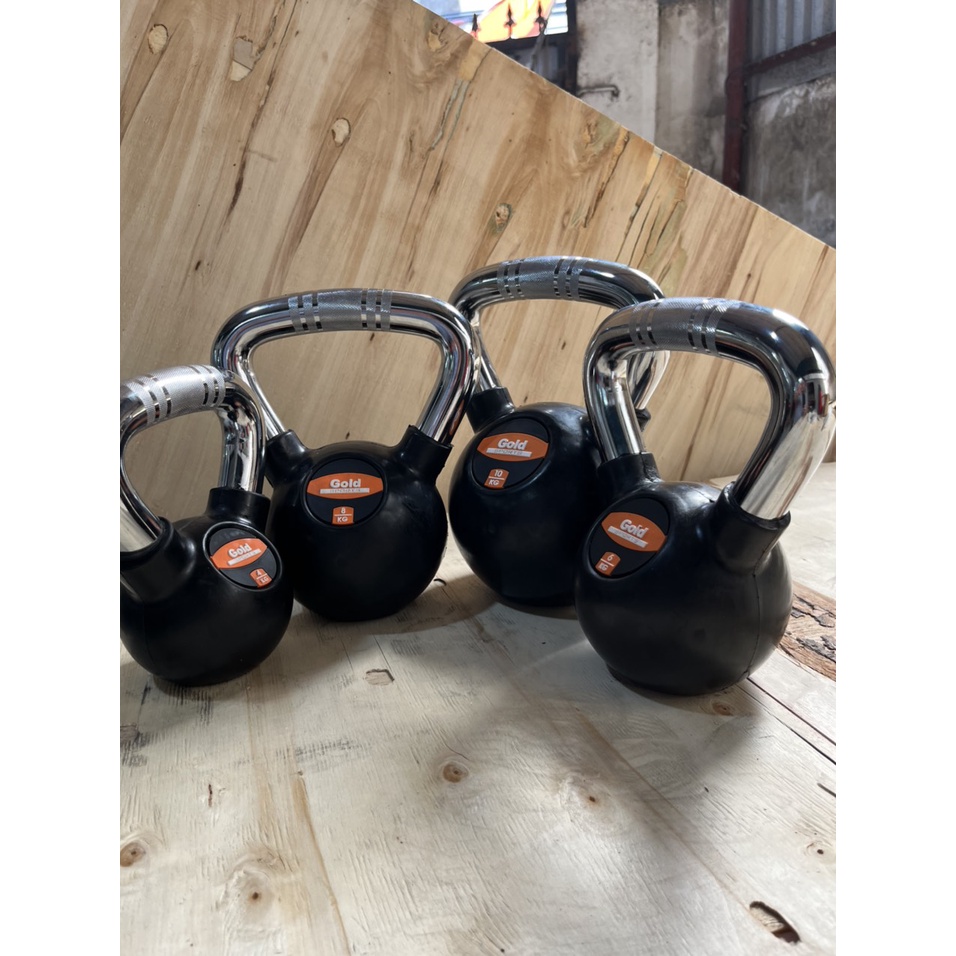 Tạ Ấm 8kg,Tạ Bình Vôi, Tạ Quai Xách Bọc Cao Su Hàng Cao Cấp