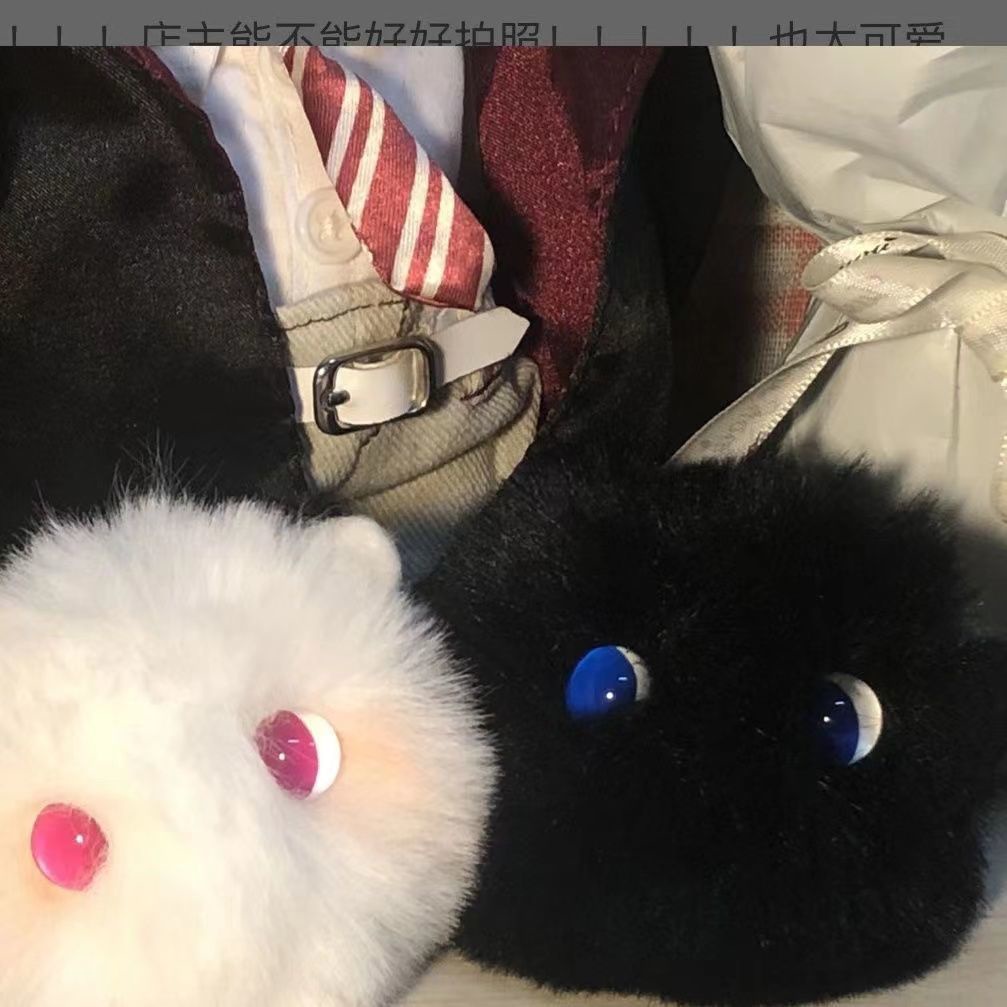 Móc Khóa Hình Mèo Đeo Núi Bằng Lông Nhung Dễ Thương Xinh Xắn