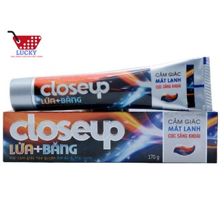 Kem Đánh Răng Closeup 180g-Thơm Mát Bất Tận than hoạt tính dừa muối biển trăng răng