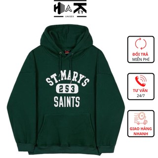 Áo hoodie nỉ lót bông form rộng nam nữ unisex mary, áo nỉ có mũ, áo có mũ nỉ