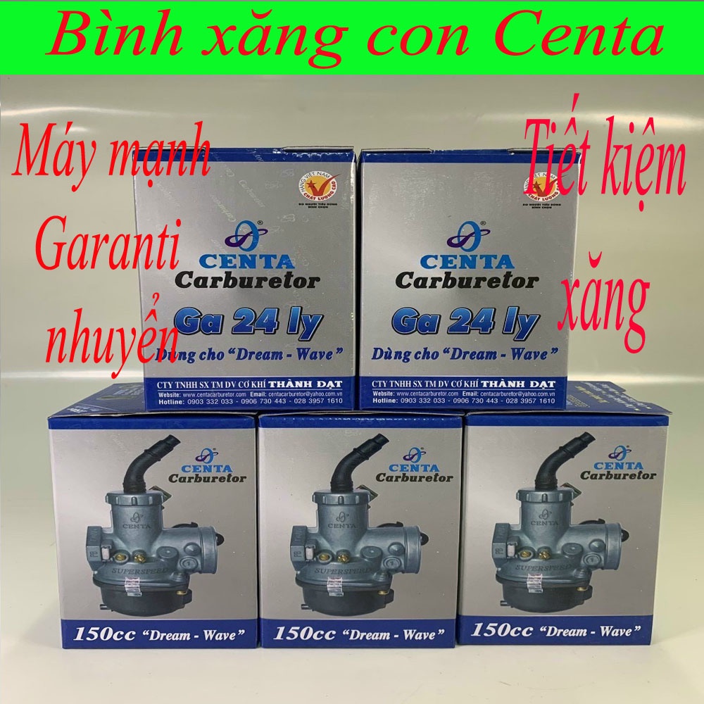 Bình xăng con Centa 150 Ga 24 (như Dream, Wave, Future, Sirius, Jupiter, Taurus, Su Viva, Su Smash, Su Revo, Xbike