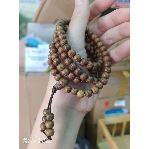 Chuỗi quấn tay 108 hạt Dâu Tằm 6ly