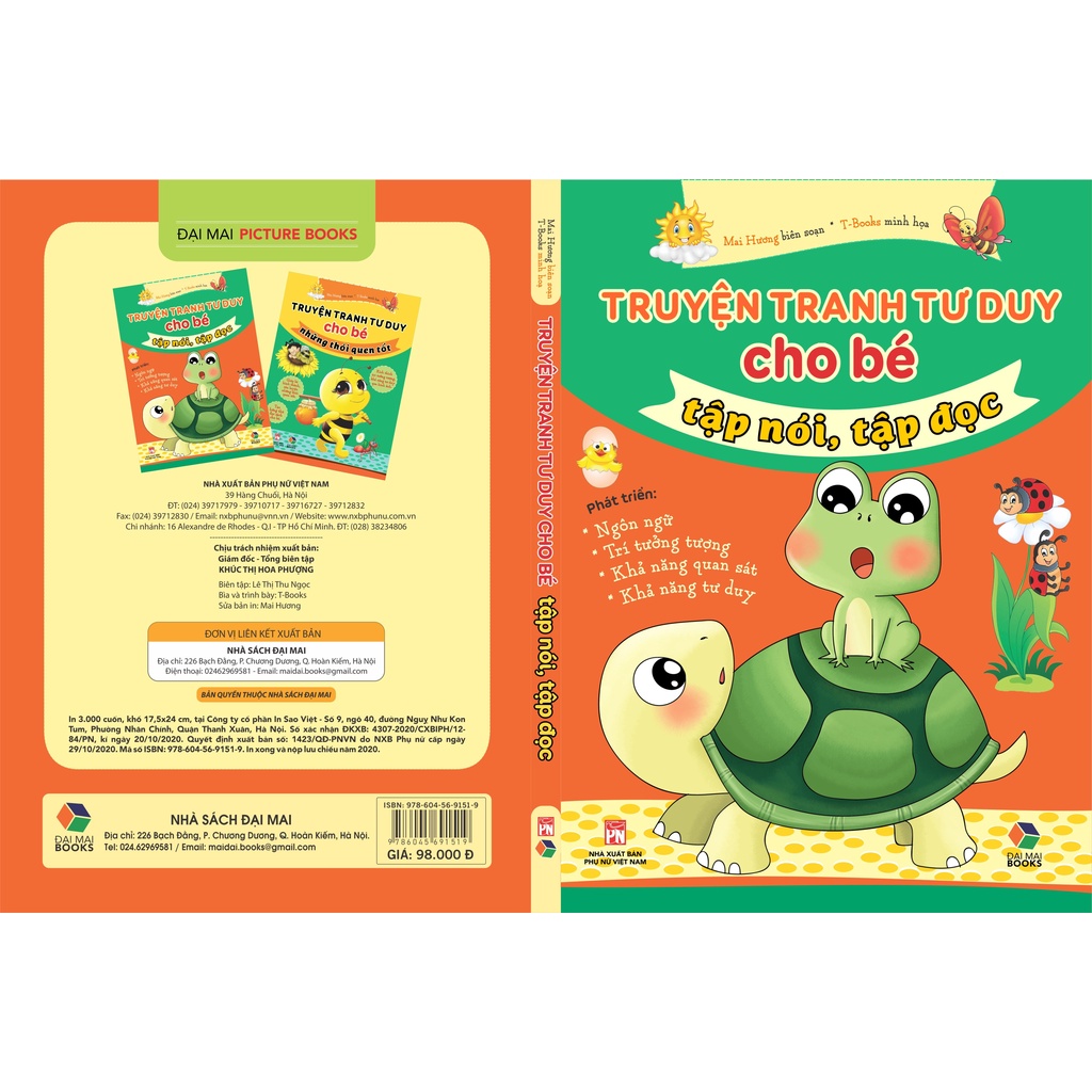Sách - Truyện Tranh Tư Duy Cho Bé Tập Nói, Tập Đọc