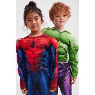 Bộ đồ hoá trang siêu nhân superman người sắt người dơi đội trưởng mỹ hulk cơ bắp hàng xuất xịn cho bé trai