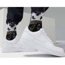 Giày Nike Air Force 1 AF1 Trắng Thể Thao Nam Nữ Cổ Thấp Đế Bằng Full Box G02