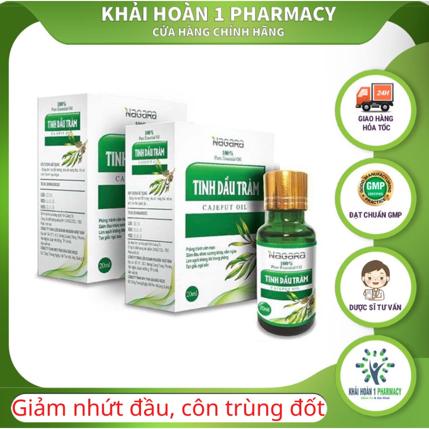 Tinh dầu tràm NAGARA giúp phòng tránh cảm lạnh, đau nhức, côn trùng đốt hiệu quả