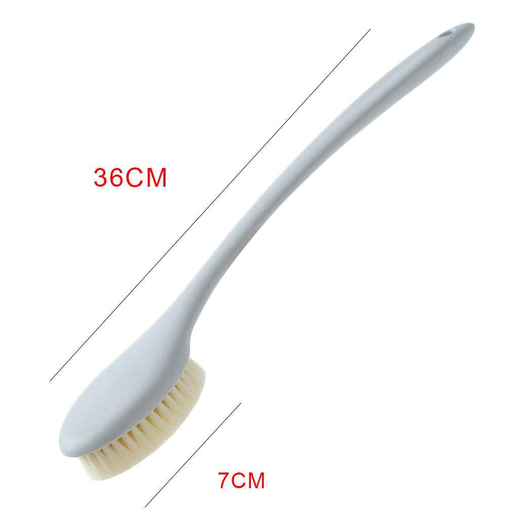 Bàn Chải Lông Mềm Cán Dài Tẩy Tế Bào Chết Làm Sạch Cơ Thể