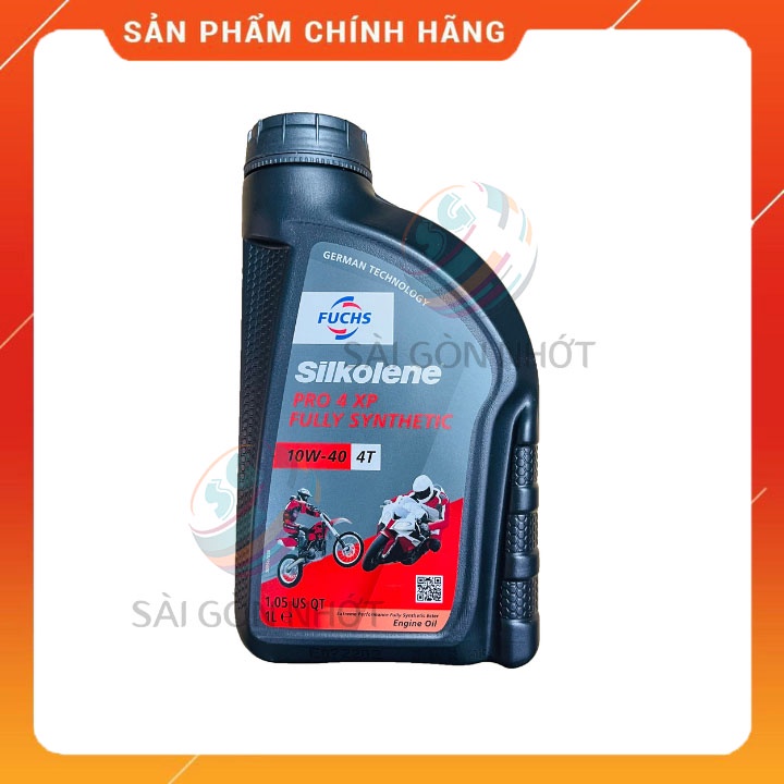 Dầu nhớt Tổng Hợp xe số, xe côn tay Fuchs Silkolene Pro 4 10W40 - CHÍNH HÃNG