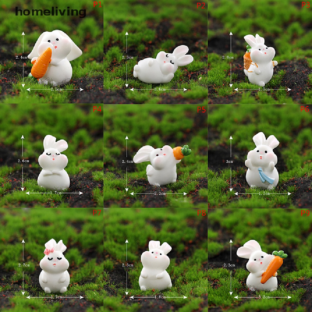Mô Hình Thỏ Cà Rốt Trang Trí Tiểu Cảnh