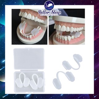 Combo 2 dụng cụ chống nghiến răng - chống mài mòn - bảo vệ răng miệng silicon #10 # 2cnn