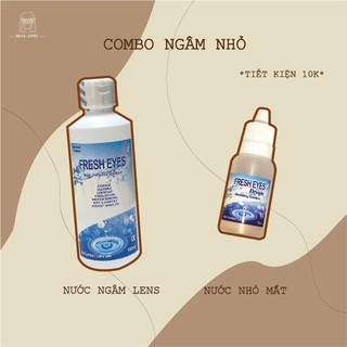 Combo Ngâm Và Nhỏ Lens Fresh Eyes