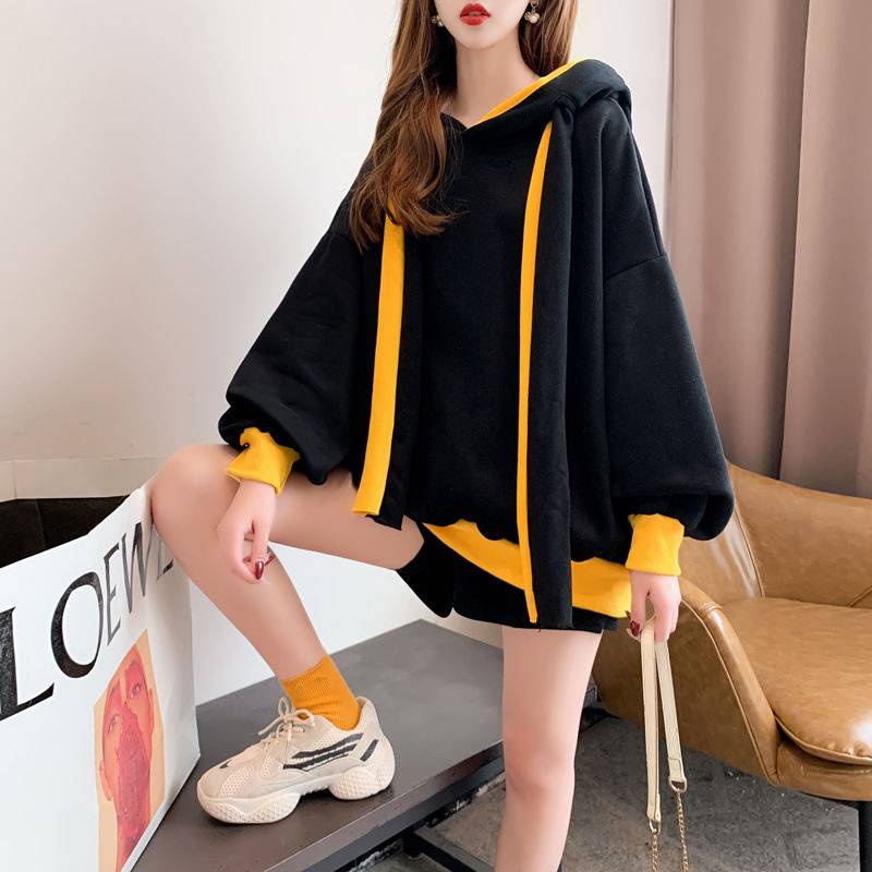 Áo Hoodie Mùa Đông Dáng Suông Dễ Thương Phong Cách Hàn Quốc Cho Nữ