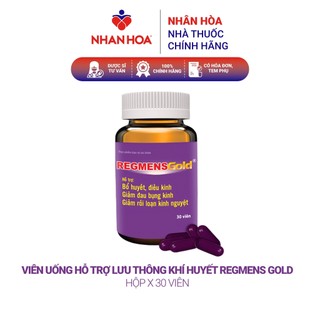 Viên Uống Hỗ Trợ Lưu Thông Khí Huyết Regmens Gold hộp 30 viên