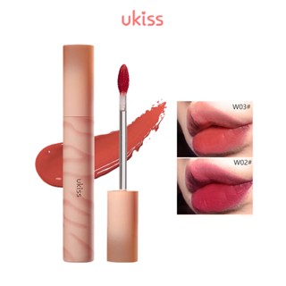 Ukiss Water Mist Lip Glaze Water Lip Gloss w03 Non-Stick Cup Gloss Mirror Matte Lipstick Giá Rẻ Sinh Viên Nhung Son Bóng