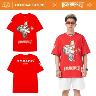 Áo Thun URBAN MONKEY GORADO RACING BOY Đỏ Thun Cotton Thoáng Mát
