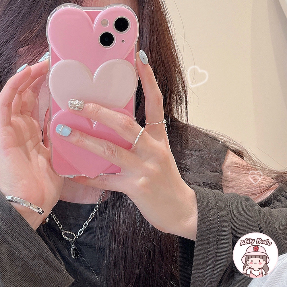 Ốp Điện Thoại TPU Mềm Bo Viền Họa Tiết Trái Tim 3D Màu Cầu Vồng Lấp Lánh Chống Mồ Hôi Cho IPhone 14 Pro Max 11 13 12 11 Pro Max X XS XR