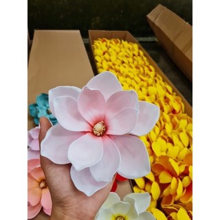 Đầu bông hoa mộc lan trang tri (hoa xốp mộc lan)