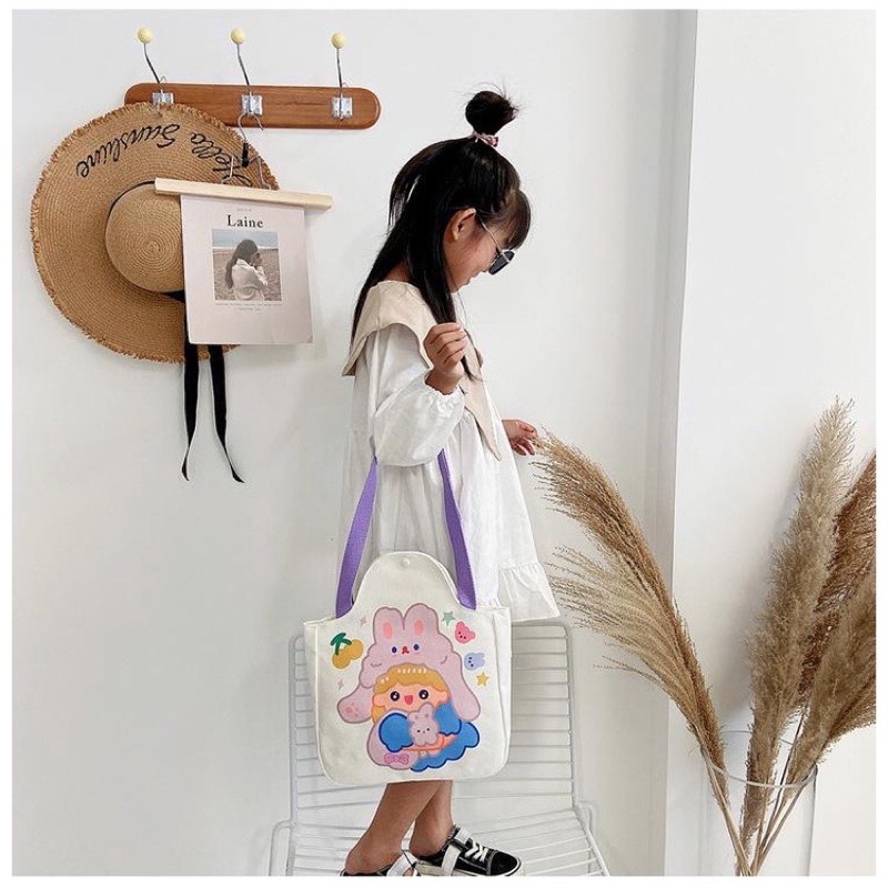 TÚI CANVAS HOẠ TIẾT ĐÁNG YÊU