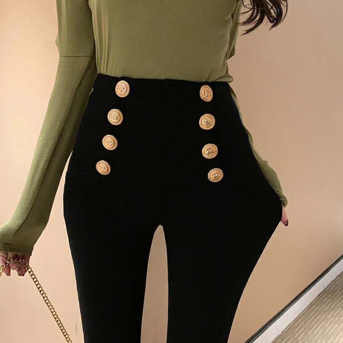 Jiashucheng Quần Legging Lưng Cao Cỡ Lớn Co Giãn Tốt Thời Trang Cho Nữ