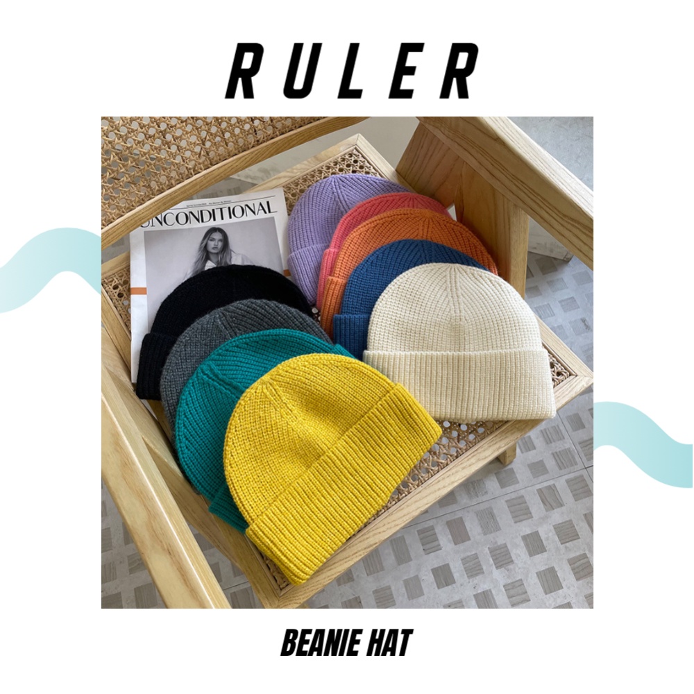 Nón len beanie ngắn basic
