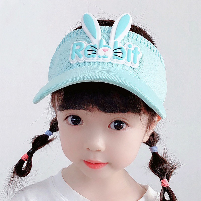 Mũ nón lưỡi trai cho bé trai gái 2023 hình tai thỏ dễ thương, co dãn tốt 2-12 tuổi vẫn vừa đẹp