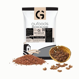 Nui gạo lứt / nui ngũ sắc GUfoods (Gói 500g) - Dai ngon, Tiện lợi, Healthy, Eat clean, Thực dưỡng, Thuần chay