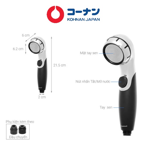 Vòi Sen Lọc Nước loại bỏ clo dư trong nước MITSUBISHI CLEANSUI ES101/ES201/ES301 tốt cho tóc và làn 