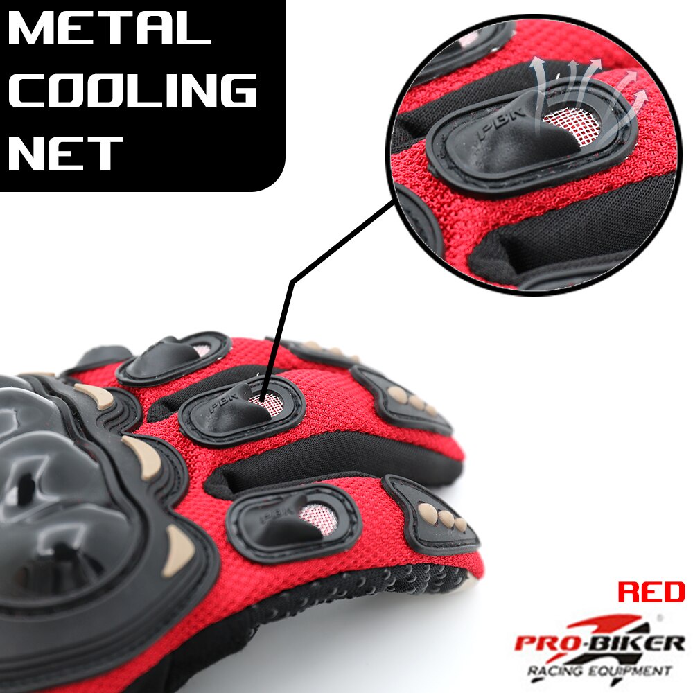 Găng Tay Xe Máy Xe Máy Vải Lưới Thoáng Khí Găng Tay Đi Xe Đạp Đeo Thả Chống Găng Tay Đua Moto Luvas Guantes