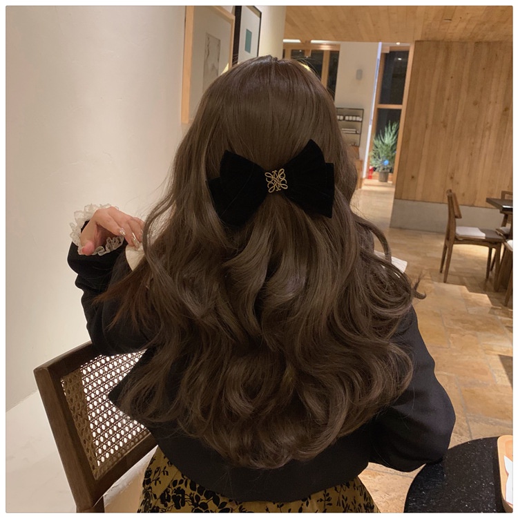 Muse của tôi! Kẹp Tóc Đuôi Ngựa Hình Học Lớn In Họa Tiết Chữ Phong Cách Retro Sáng Bóng Dành Cho Bạn Nữ F001