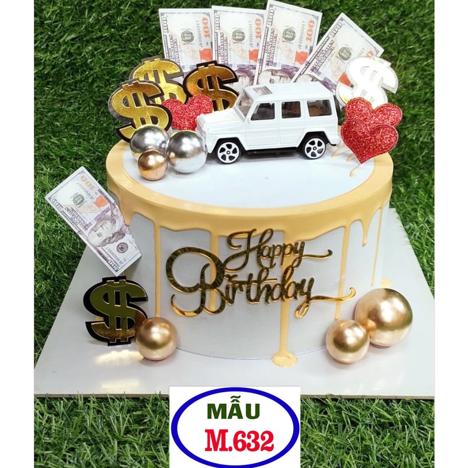 Mô hình bánh kem , bánh giả trung bày, bánh sinh nhật mô hình, phụ kiện sinh nhật