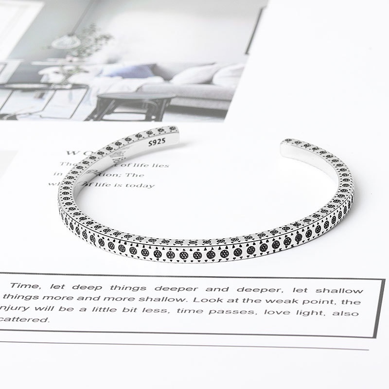 Mới Vòng Tay Hở Họa Tiết Chấm Bi Phong Cách boho Thời Trang Cho Nam Và Nữ