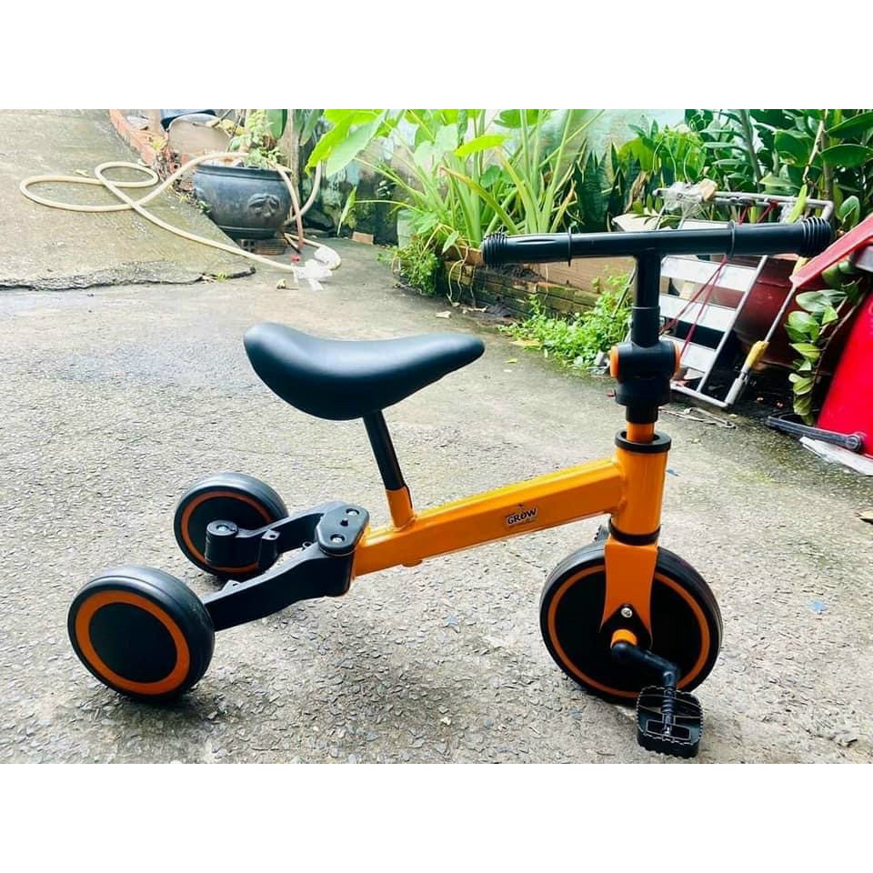 Xe đạp cân bằng 3 bánh 3 in 1 cho bé Hkm Grow, xe tập đi - Ngocken88