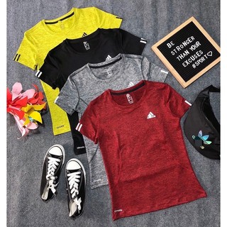 Áo thể thao cổ tròn nữ tập gym, yoga, chạy bộ, tennis, cầu lông