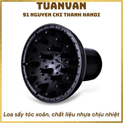 Loa sấy tóc xoăn (Chất liệu nhựa chịu nhiệt)