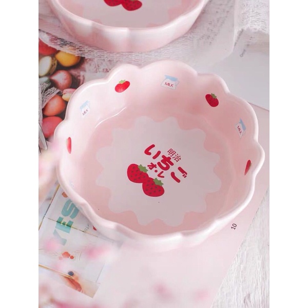BÁT GỐM DÂU TÂY SIÊU DỄ THƯƠNG