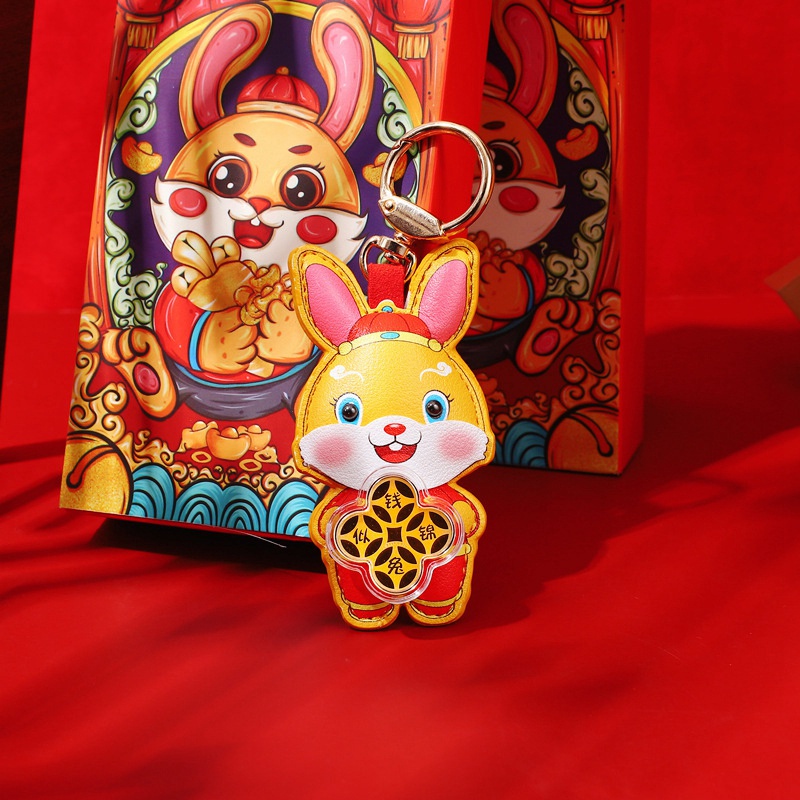 Móc Khóa Hình Thỏ Năm Mới 2023 Dễ Thương Cho Bé