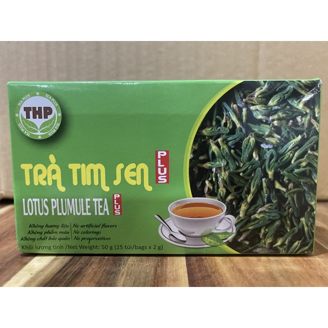 Trà Tim Sen - THP Tea Plus - Hộp 50g ( 25 gói x 2g )