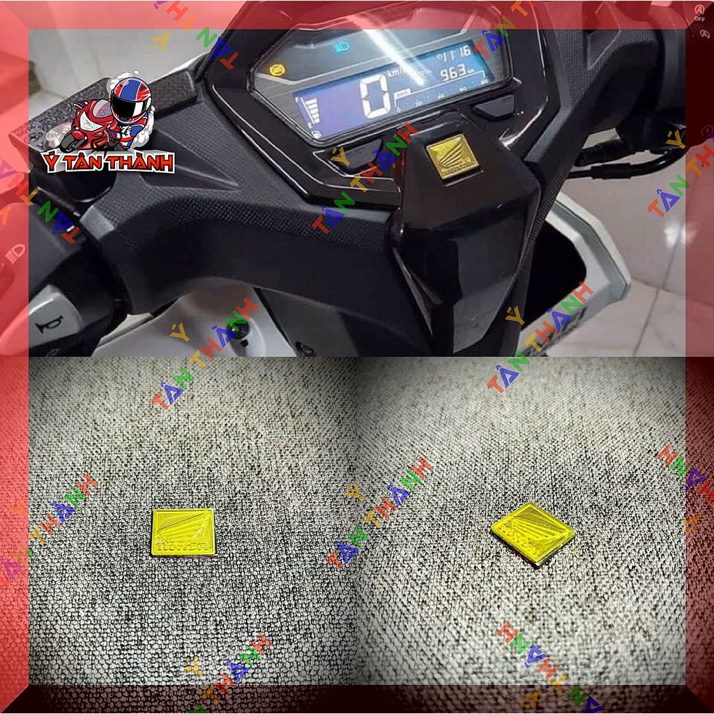 Tem logo cánh chim honda vàng MS33