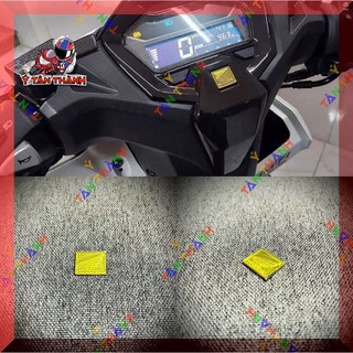 Tem logo cánh chim honda vàng MS33