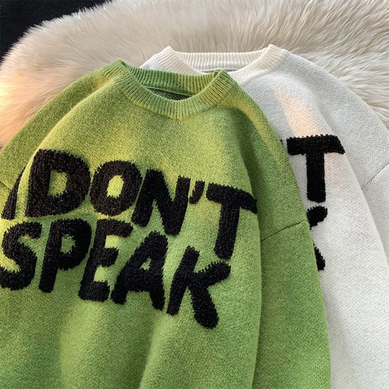 Áo sweater Cổ Tròn Phong Cách retro Mỹ Cá Tính Cho Nam