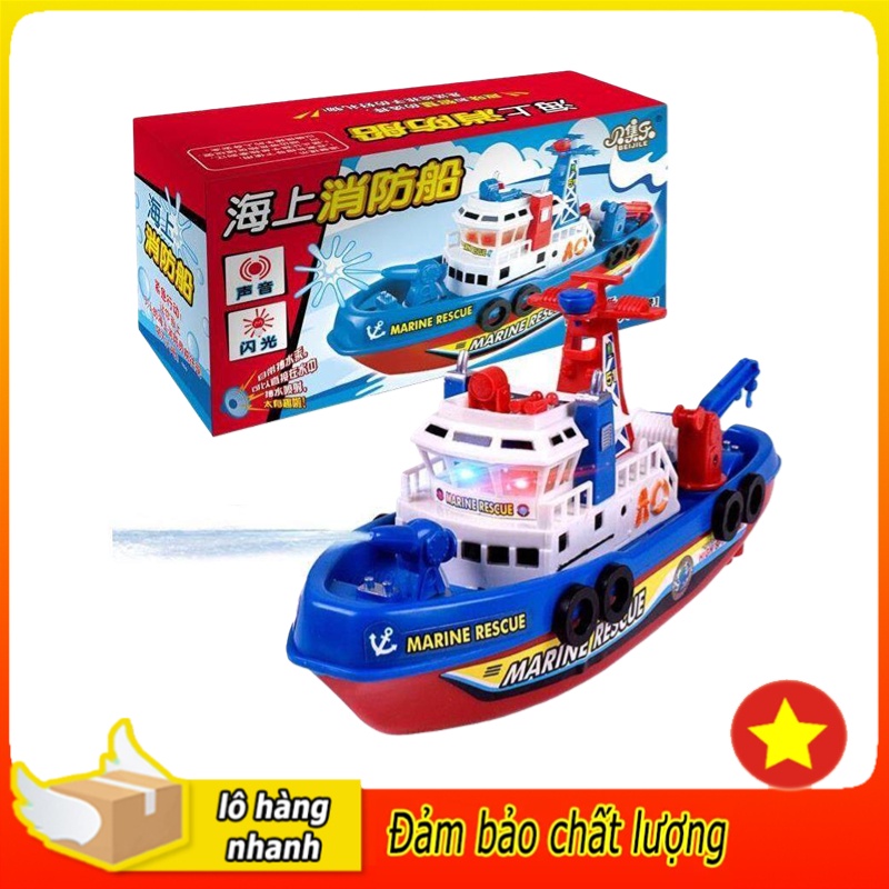 Đồ Chơi Xe Hơi, 1 Chiếc Thuyền Rc Đồ Chơi Tàu Điều Khiển Từ Xa Đèn Âm Nhạc Tốc Độ Cao Thuyền Cứu Hỏa Cứu Hộ Hàng Hải Chạ