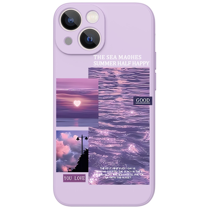 Ốp lưng JURSUE mềm dẻo hình dễ thương đẹp độc lạ Cho iPhone 14 13 12 11 Pro Max SE 2020 X XR XS 8 7 ip 6S 6 Plus Y2487