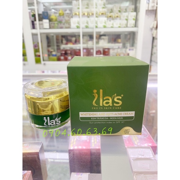 Kem ILAS PRO IN SKIN CARE 12G Trắng Da-Ngừa Mụn