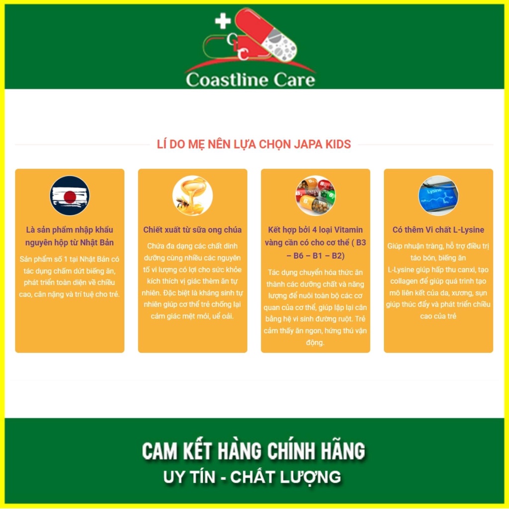 Japa Kids Giúp Trẻ Ăn Ngon Tiêu Hóa Tốt Tăng Cường Miễn Dịch  - CLC Pharmacy