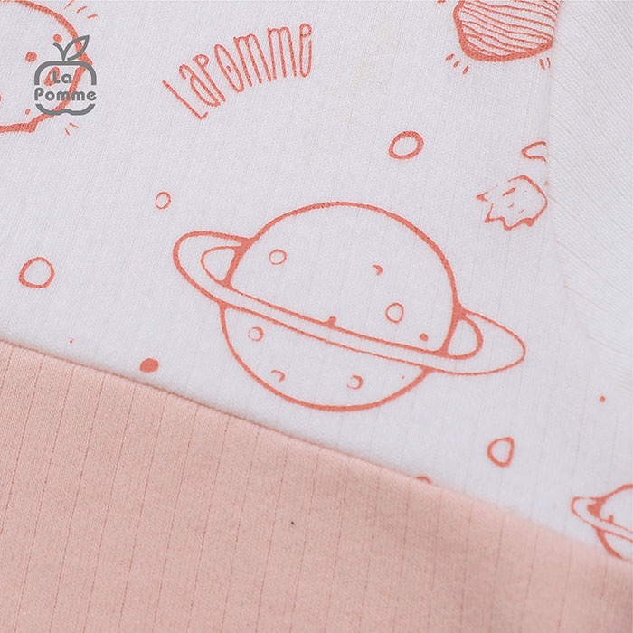 Bộ Đồ Dài Tay La Pomme Cúc Giữa Fun Galaxy - Hồng