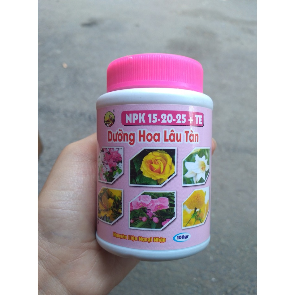 Dưỡng Hoa Lâu Tàn 100Gram - PHÂN BÓN CUỐC VÀNG