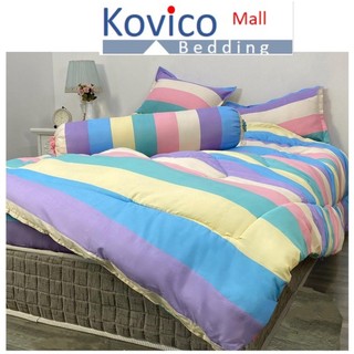 Chăn bông siêu nhẹ sét 5 món chăn ga gối - kích thước m2/m6/m8/2m2
