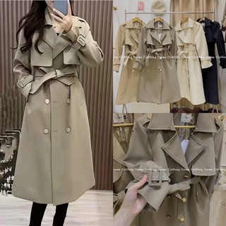 Áo mangto DÁNG DÀI khuy đồng hàng QCCC tay đai 8916 yoome clothing